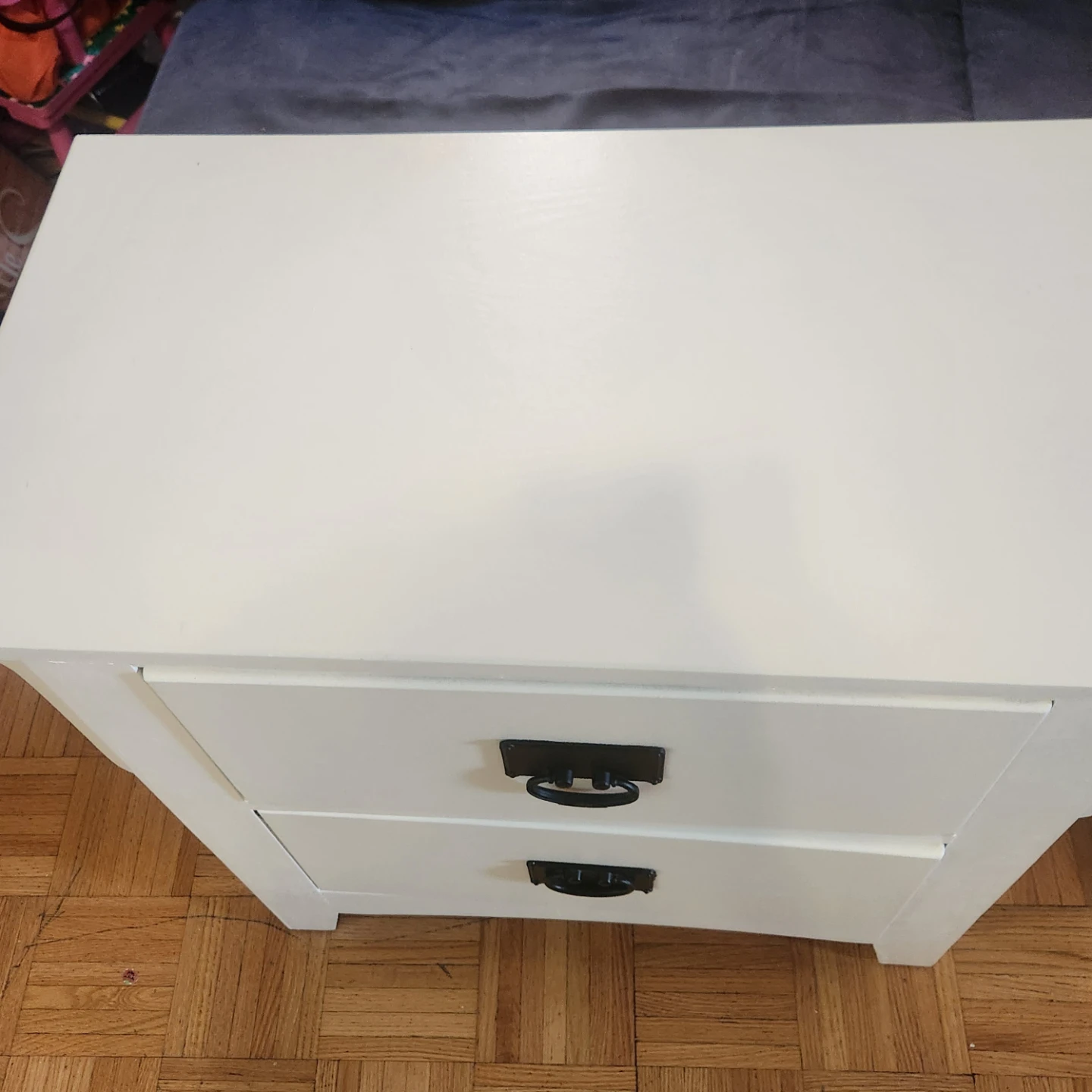 White Two-Drawer Nightstands (Set of 2)Refinished - photo 4