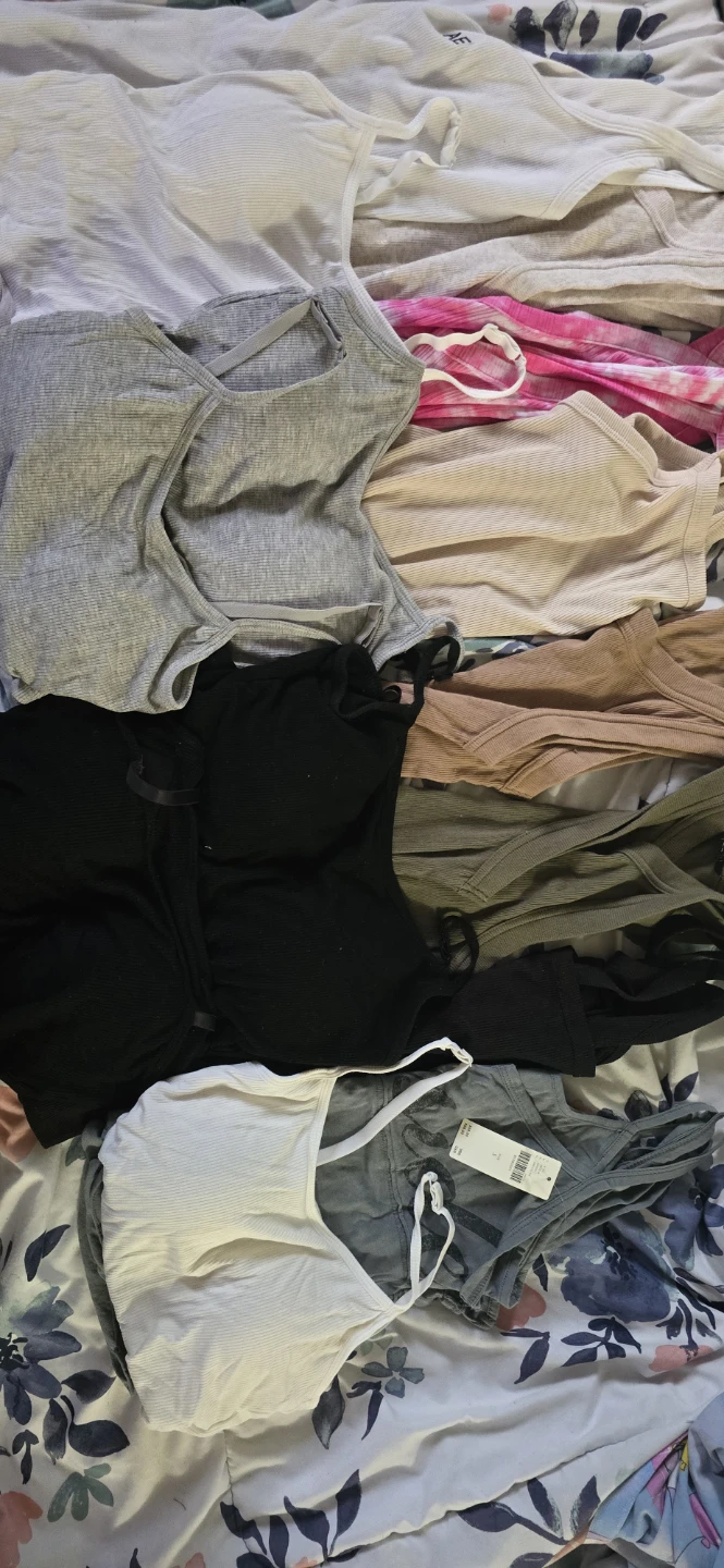Bundle of Ribbed Tank Tops