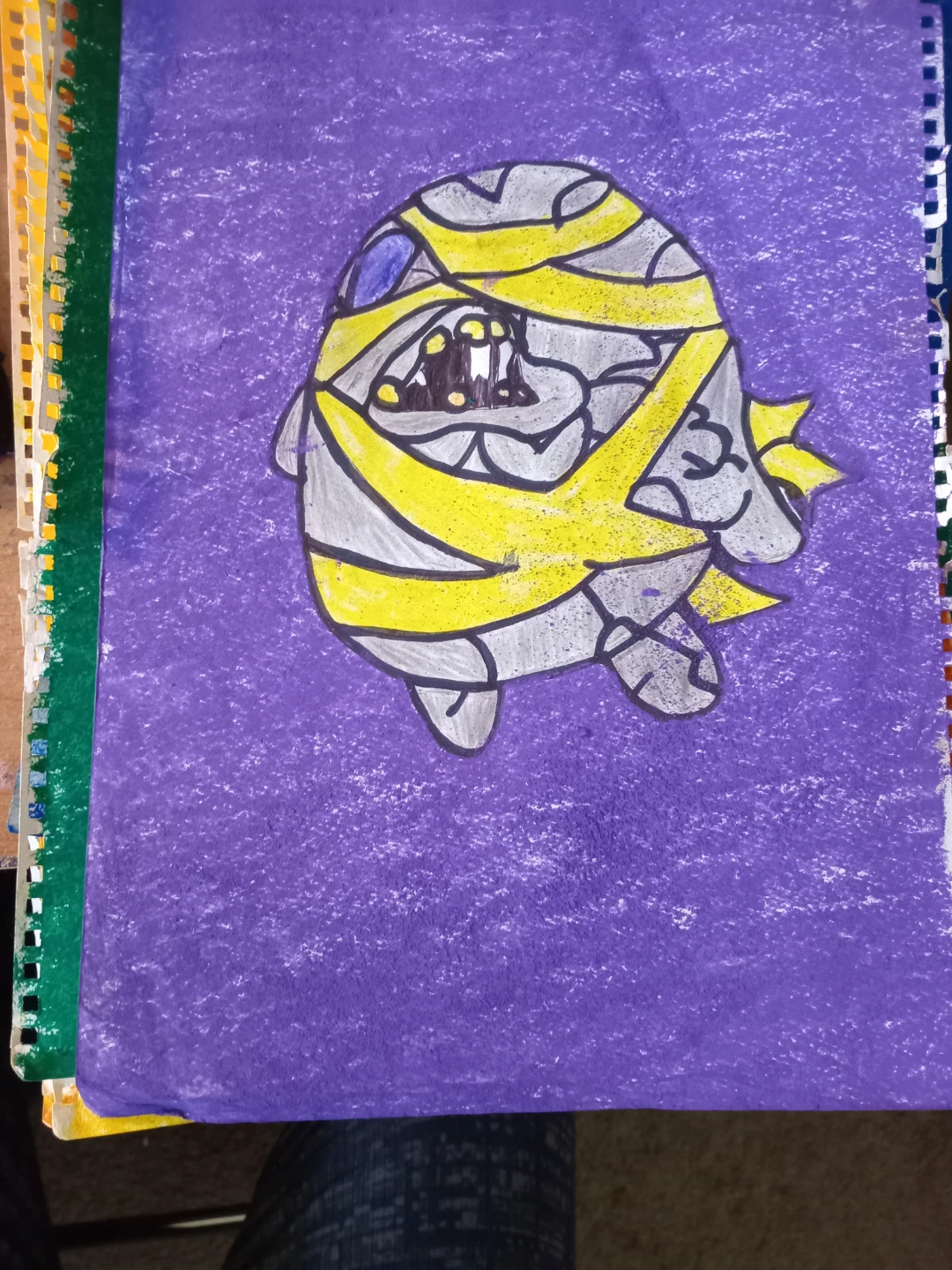 YELLOW AND Grey Anie Drawing by Custom Artist Sherwin - photo 2
