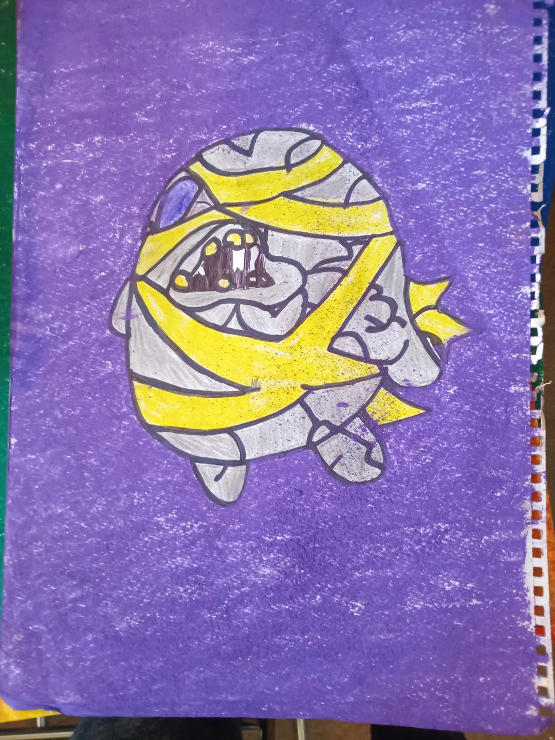 YELLOW AND Grey Anie Drawing by Custom Artist Sherwin - photo 4