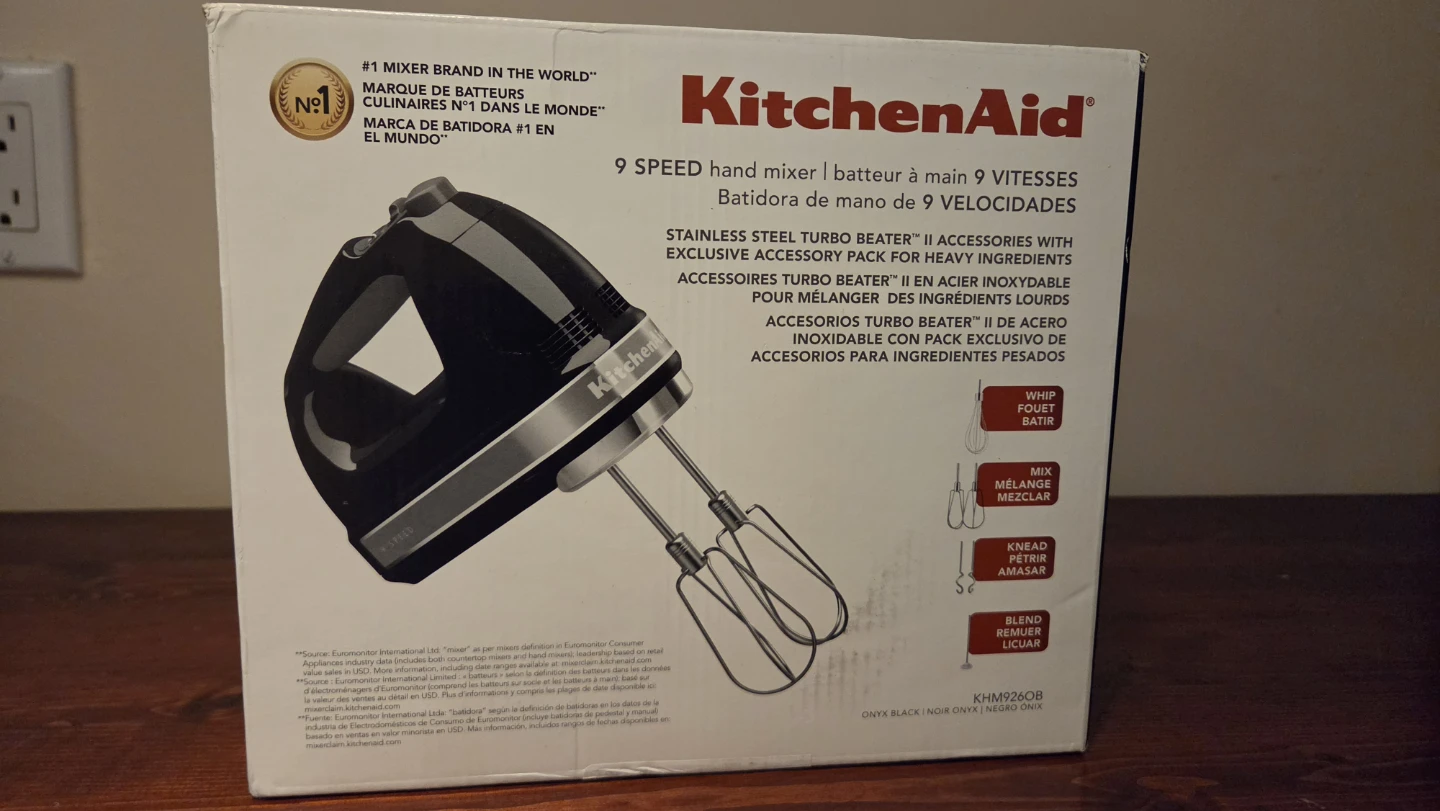 NEW KitchenAid 9 Speed Hand Mixer