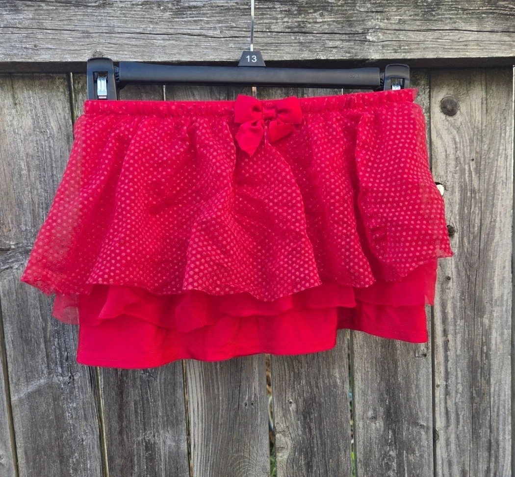 Holiday Time Red Ruffled Skirt - photo 2