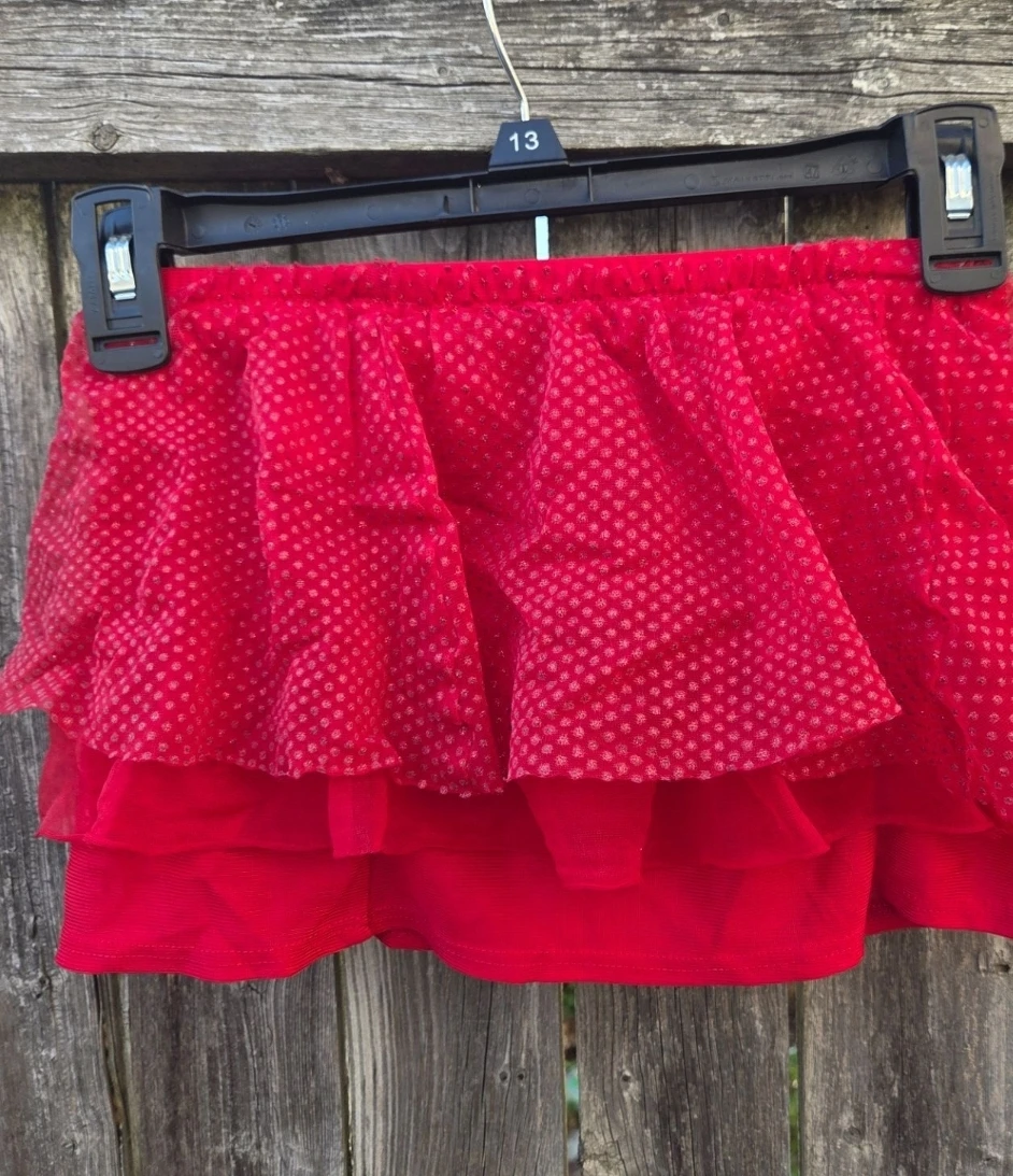 Holiday Time Red Ruffled Skirt - photo 3