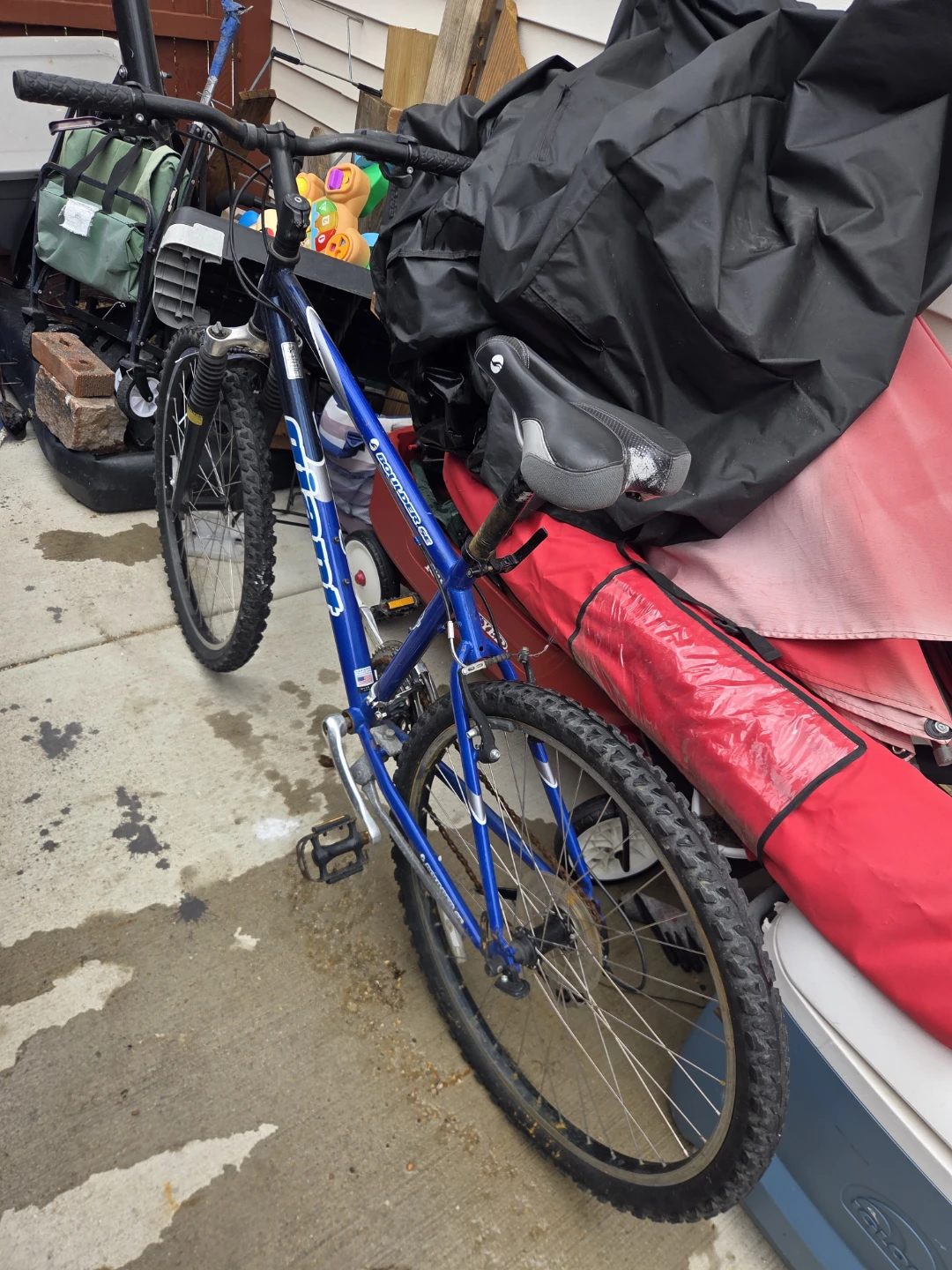 Blue Schwinn Mountain Bike
