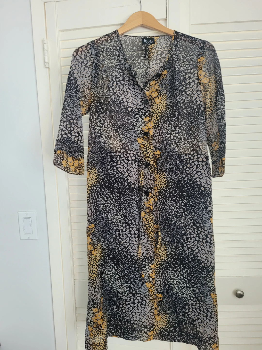 Cala Floral Print Button-Up Dress - photo 2