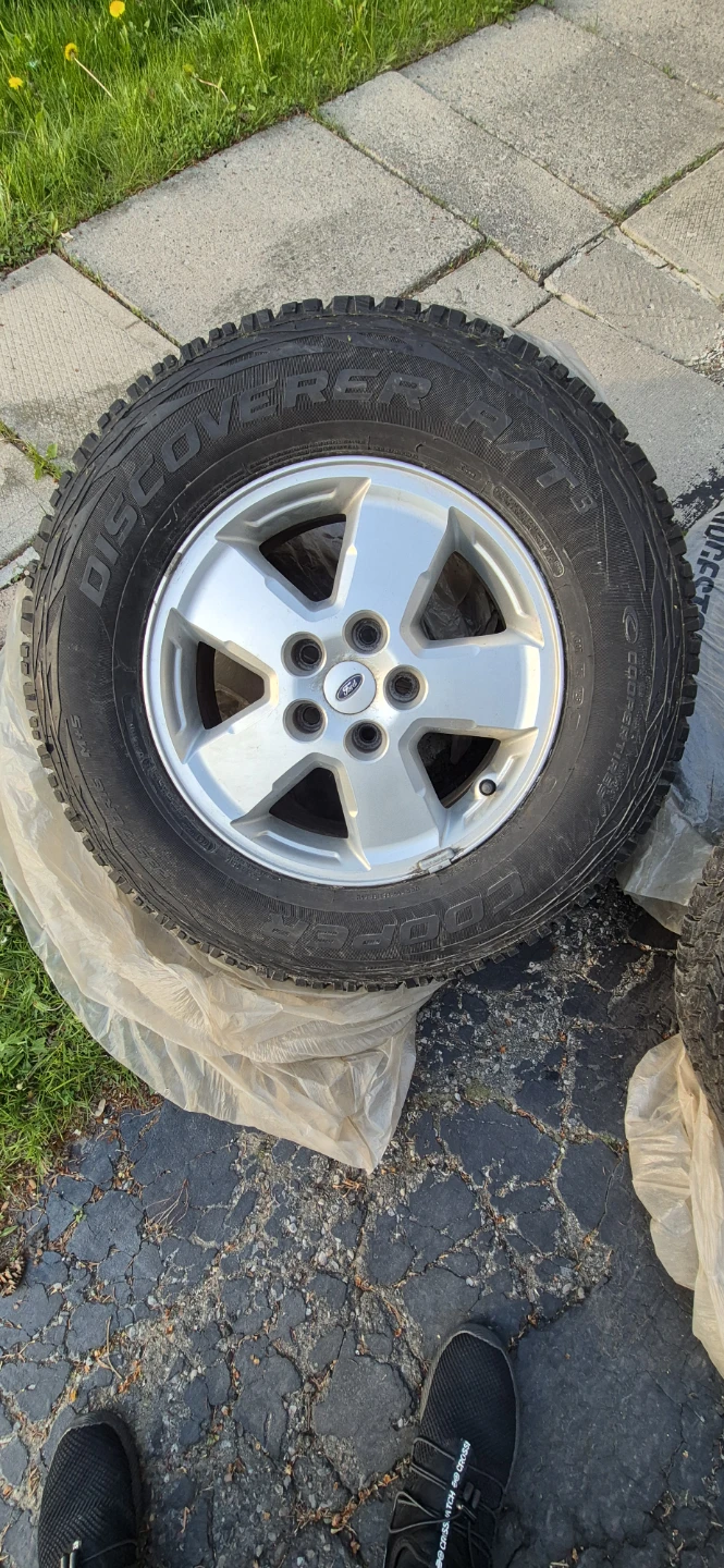 Cooper Discoverer A/T Tires on Rims