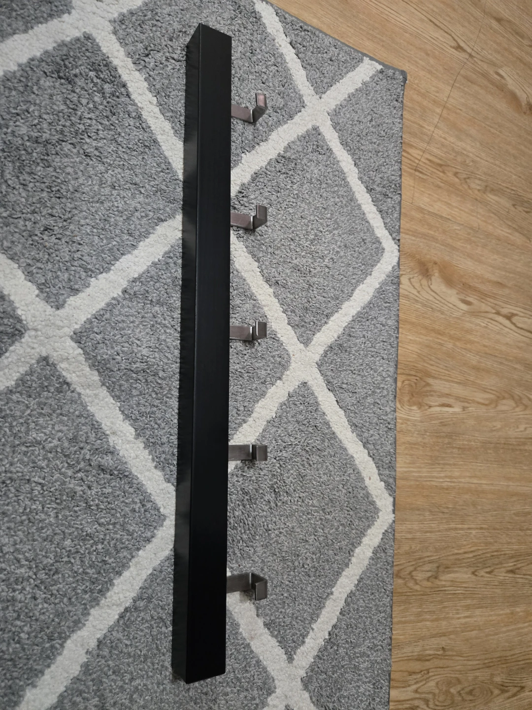 Black Wall Hook Rack