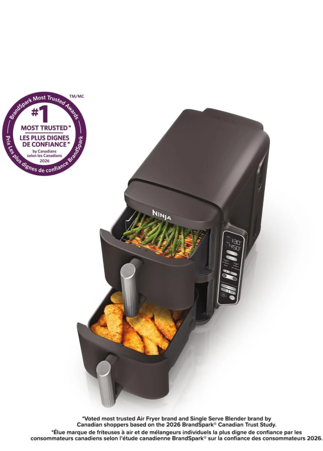 Ninja Air Fryer 8 QT DoubleStack 2-Basket - photo 4