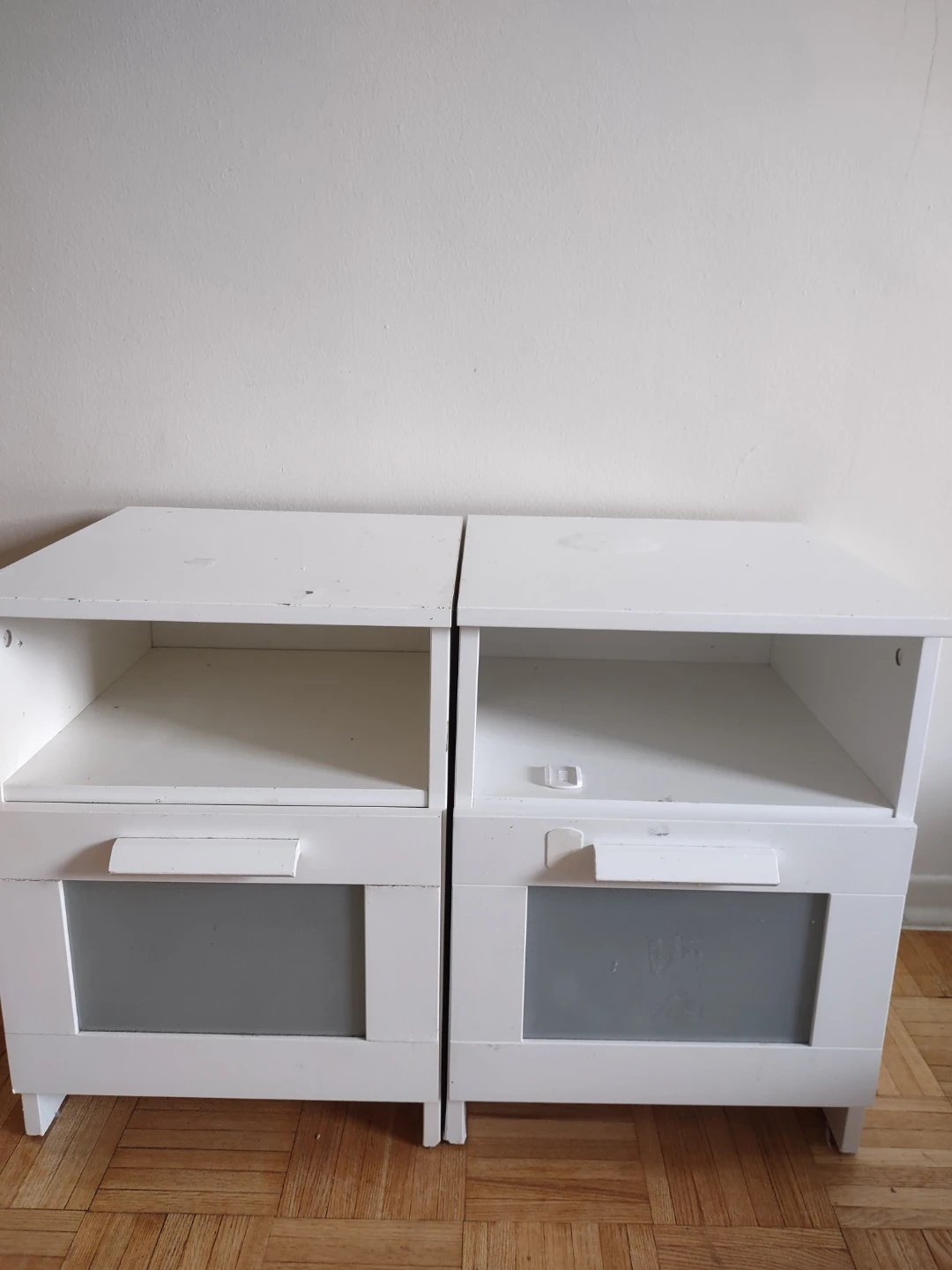 (free) IKEA White Side Tables - Set of 2