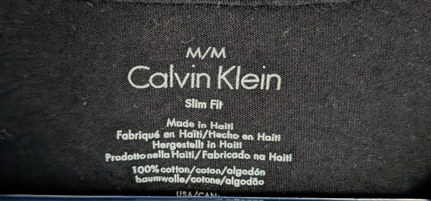 Calvin Klein Slim Fit T-Shirt - Black - Men's Medium - photo 2