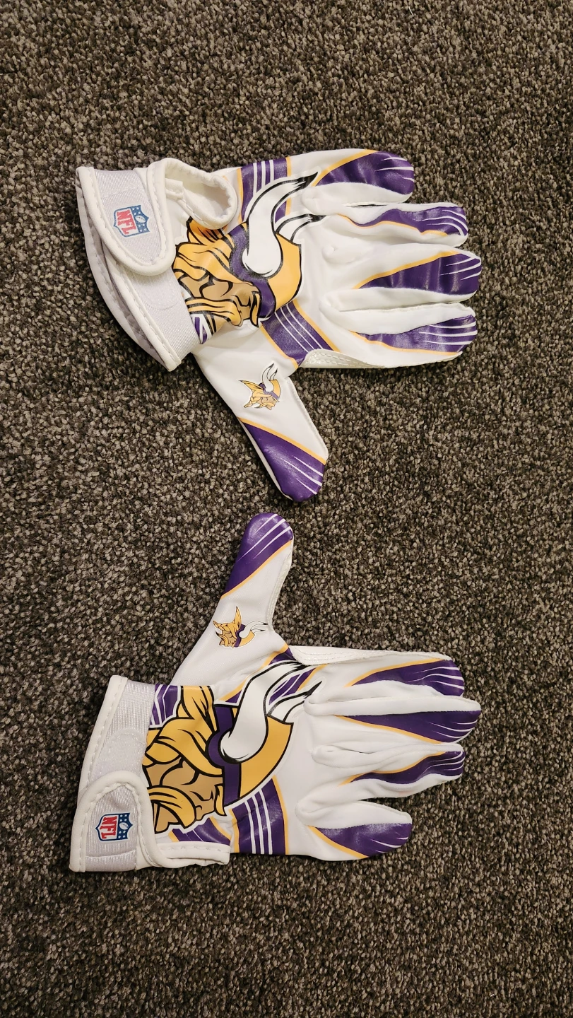 Franklin Youth Minnesota Vikings Football Gloves - photo 2