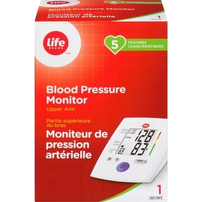 Life Brand LB Blood Pressure Monitor 5 Tracker BM35 Heartbeat
