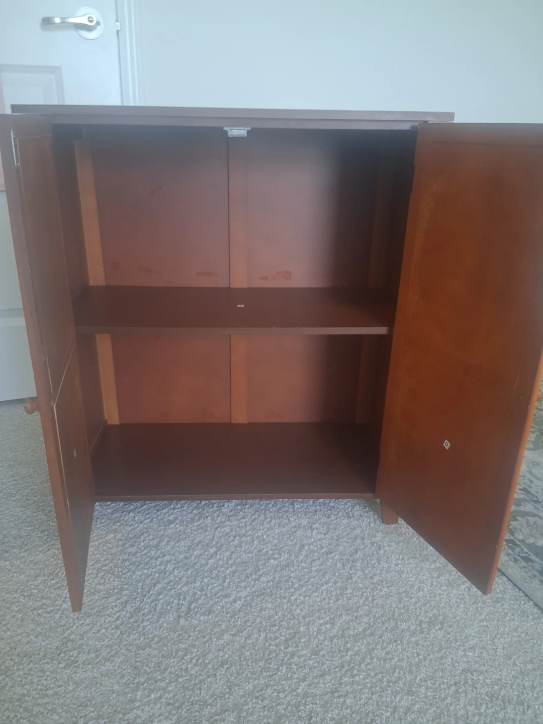 Wooden Cabinet with Carved Doors - photo 2