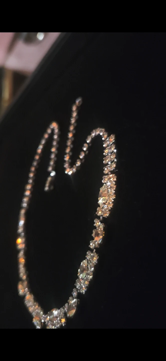 Absolutely gorgeous vintage rhinestone necklace - photo 4
