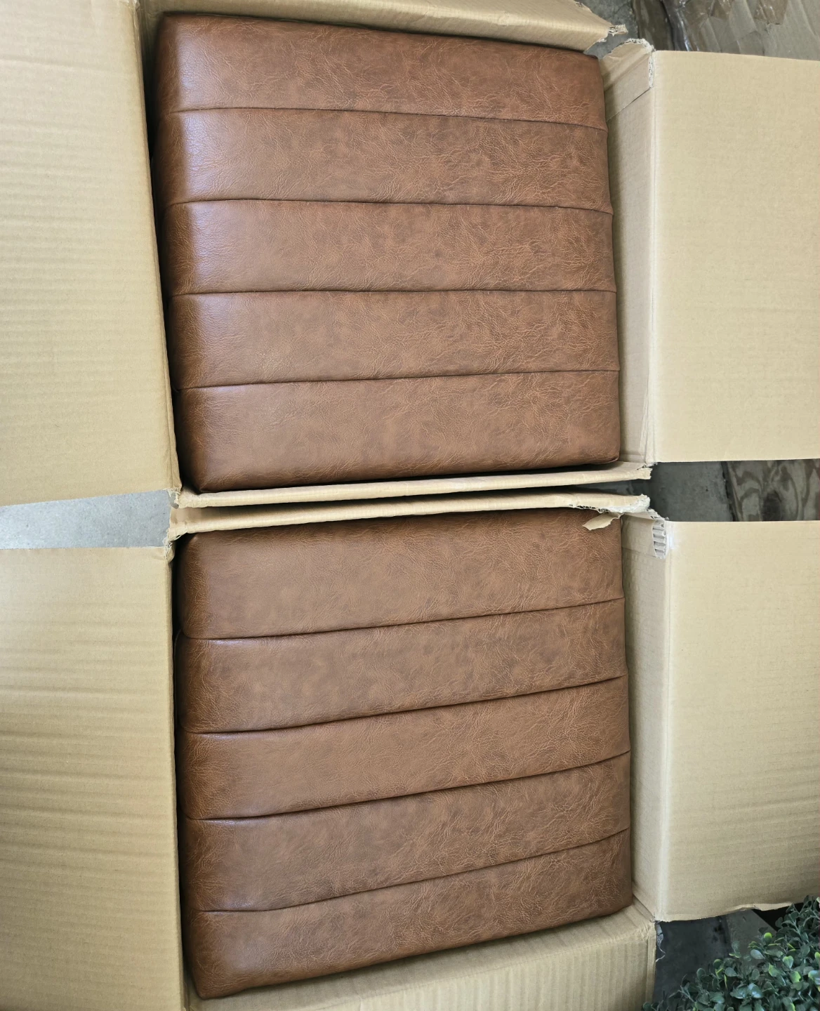Madison Park Kerstin Waterfall Channel Ottoman - Brown - photo 4