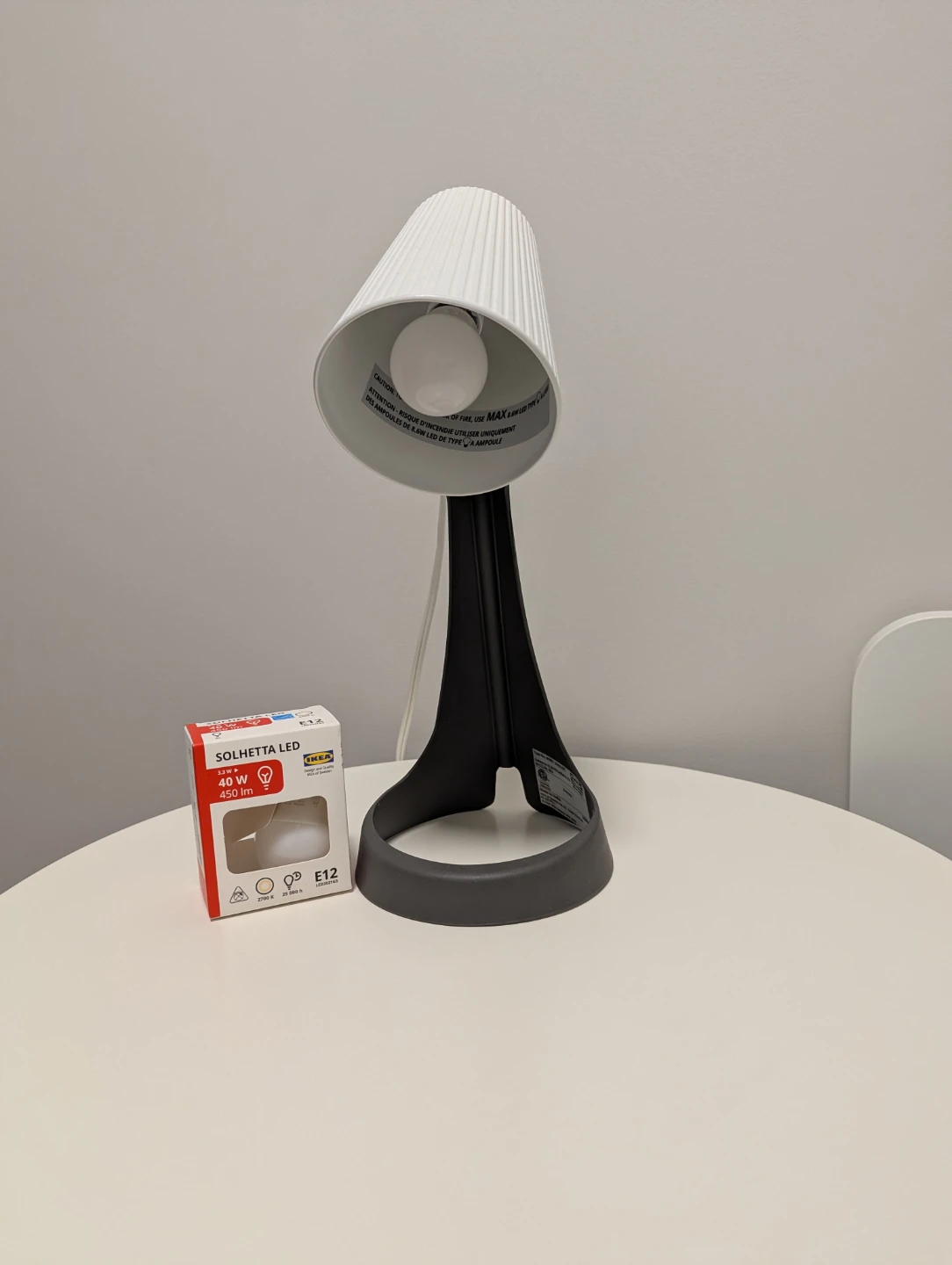 IKEA work lamp with 2 LED Light Bulb
