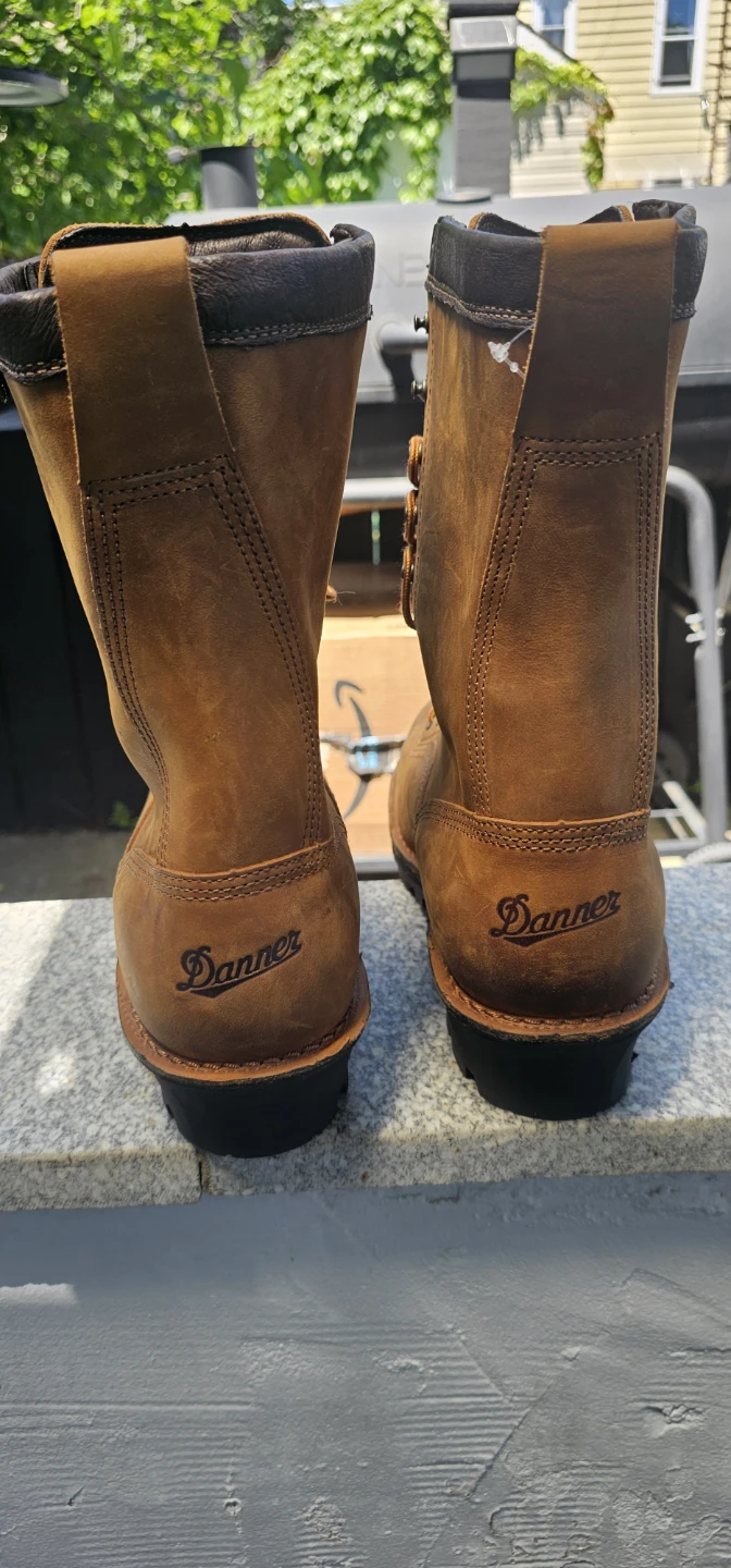 Danner Quarry Logger 10" Distressed Brown Boots - Size 12 EE - photo 4