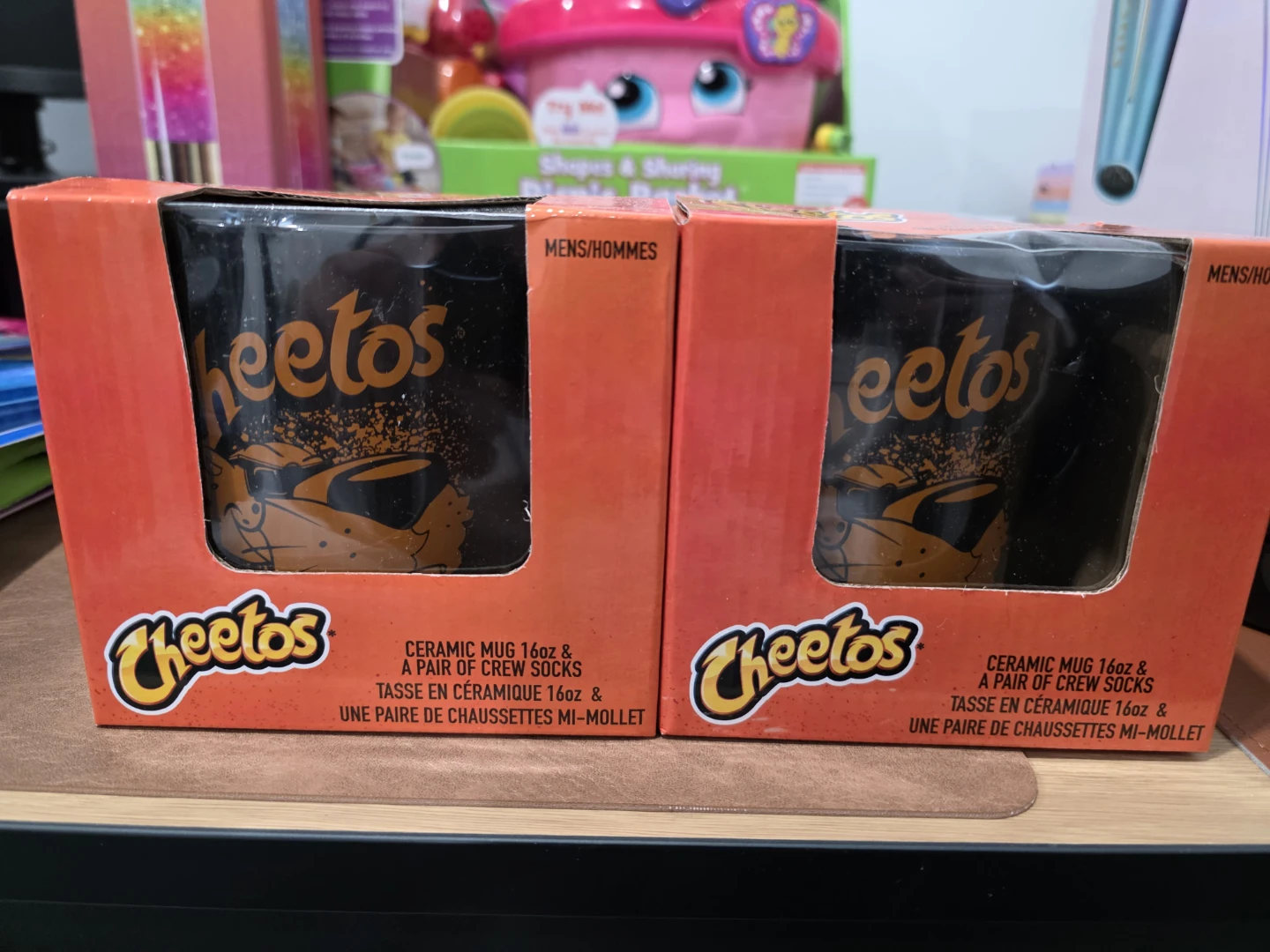 Cheetos Ceramic Mug (16oz) & Crew Socks Set unopened