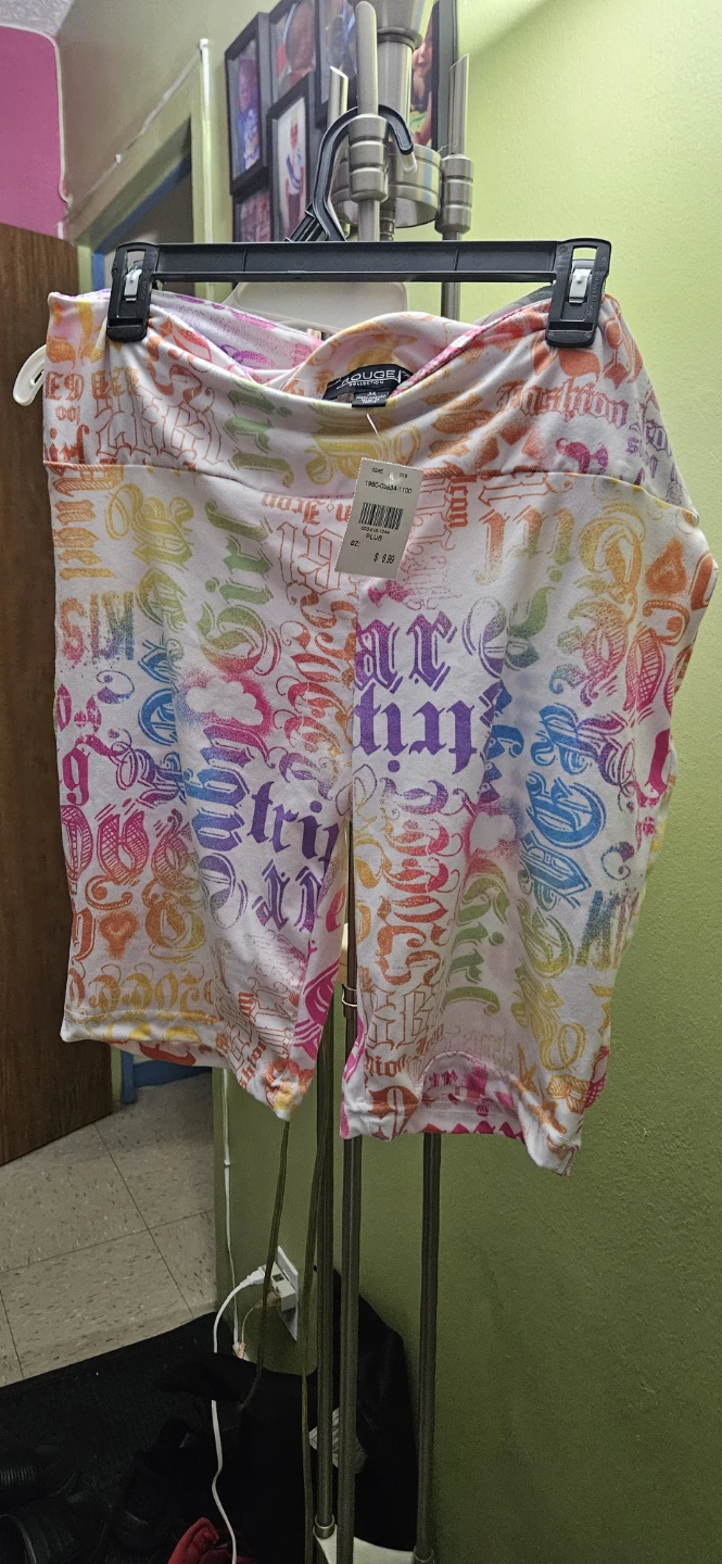 Rouge Collection Women's 3X Plus Size Bike Shorts - photo 2