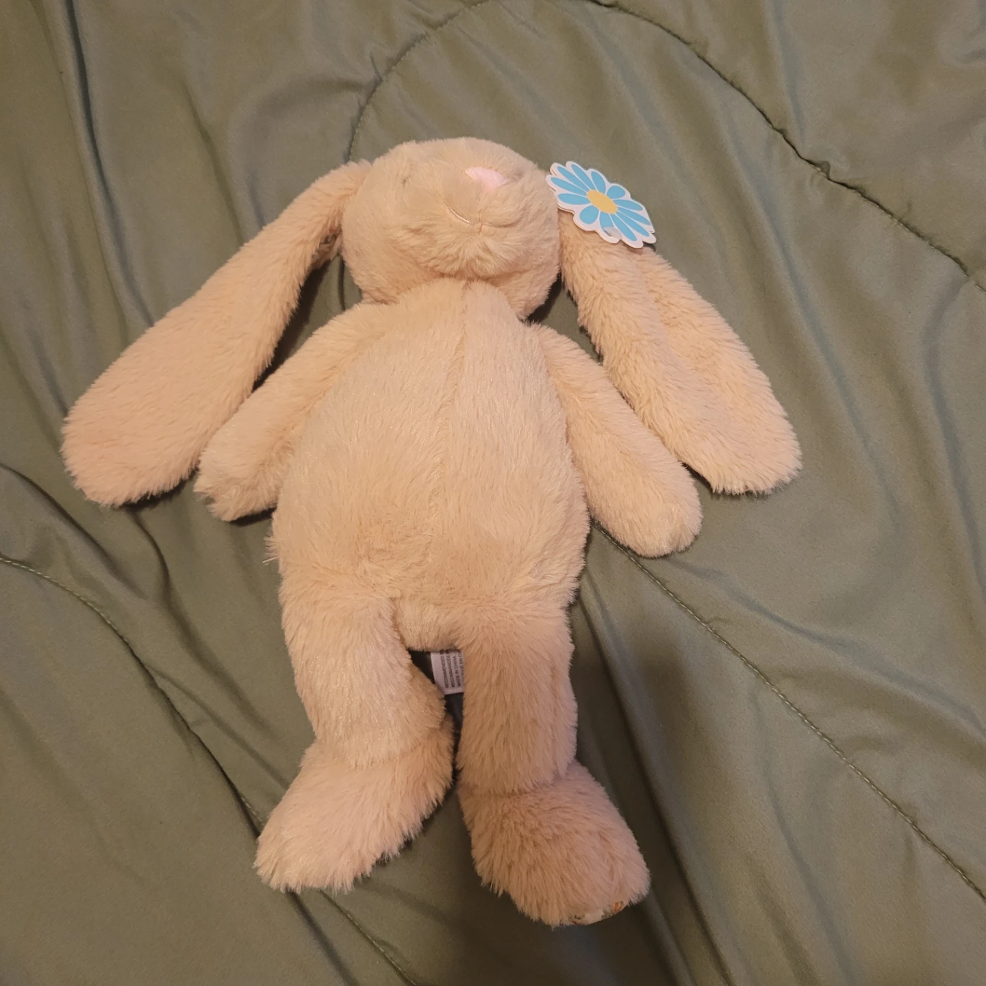 BNWT Dan Dee Light Tan Bunny soft plushie Stuffed Animal - photo 3