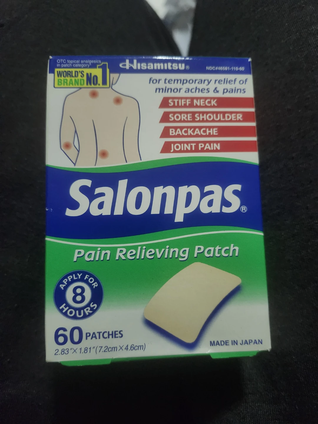 Salonpas Pain Relieving Patches - 60 Count