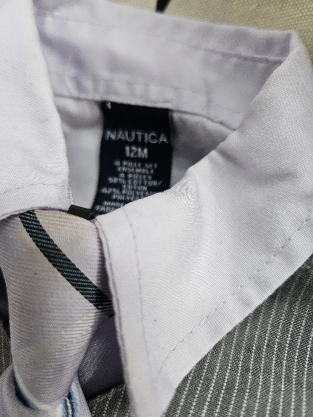 Nautica Baby Boys 3 Piece Dress Shirt, Vest, and Tie Set - photo 2