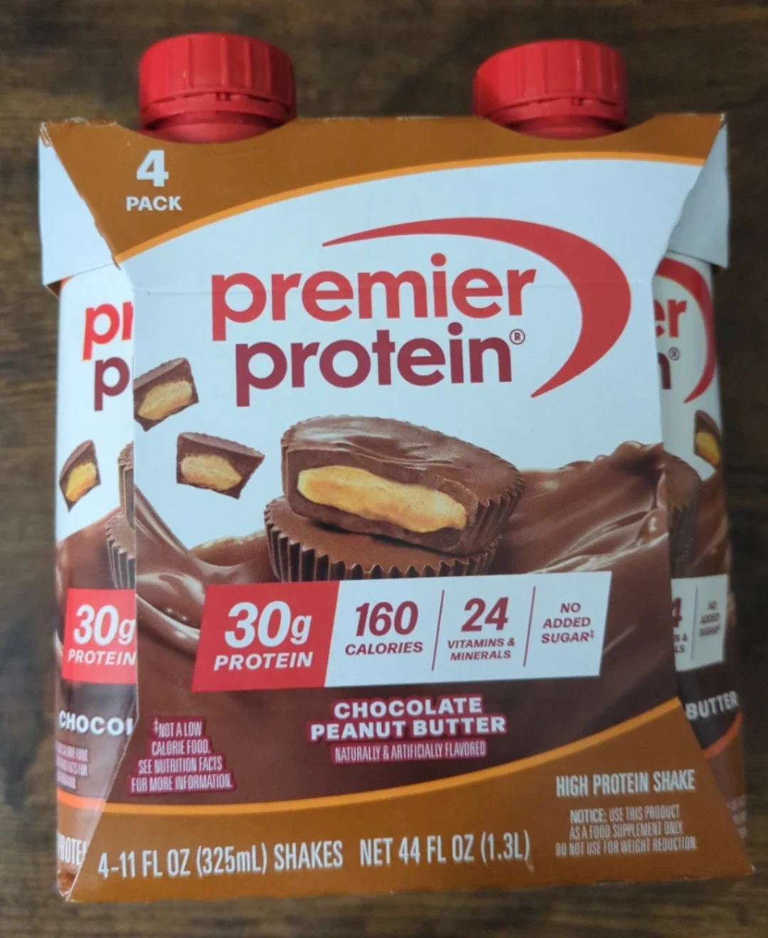 Premier Protein Chocolate Peanut Butter Shakes - 4 Pack