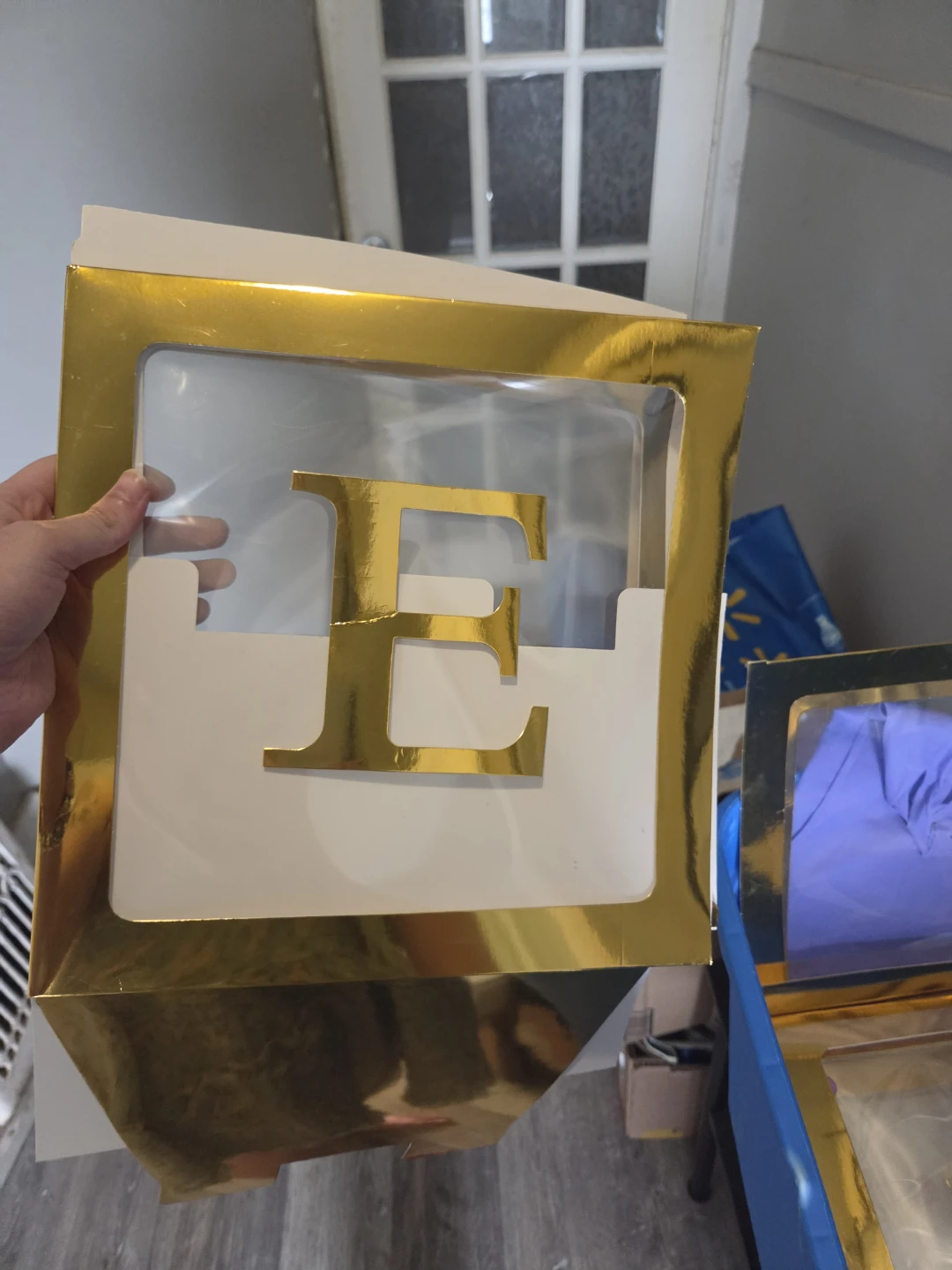 Gold Letter BRIDE Party Banner Boxes