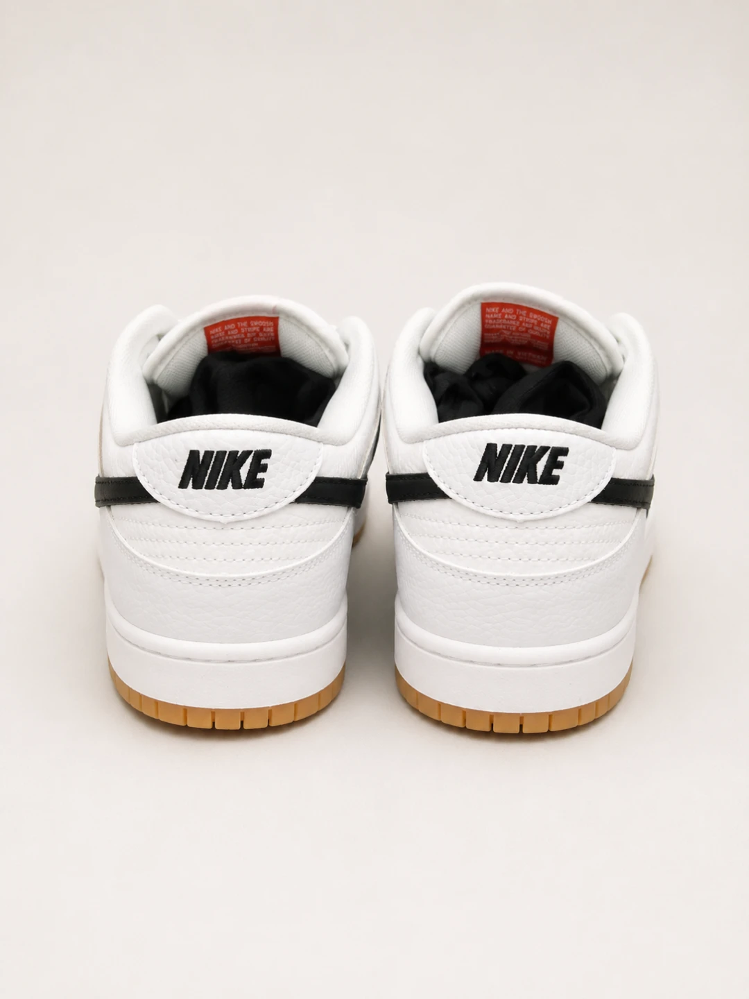 Nike SB Dunk Low White Black Gum - photo 3