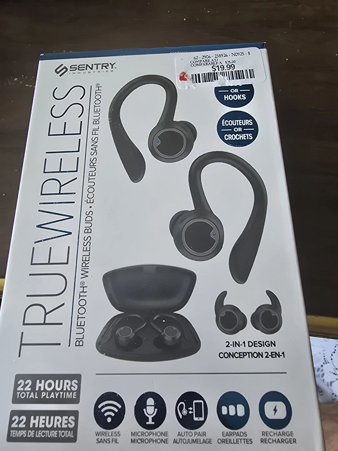 Sentry Industries True Wireless Bluetooth Earbuds