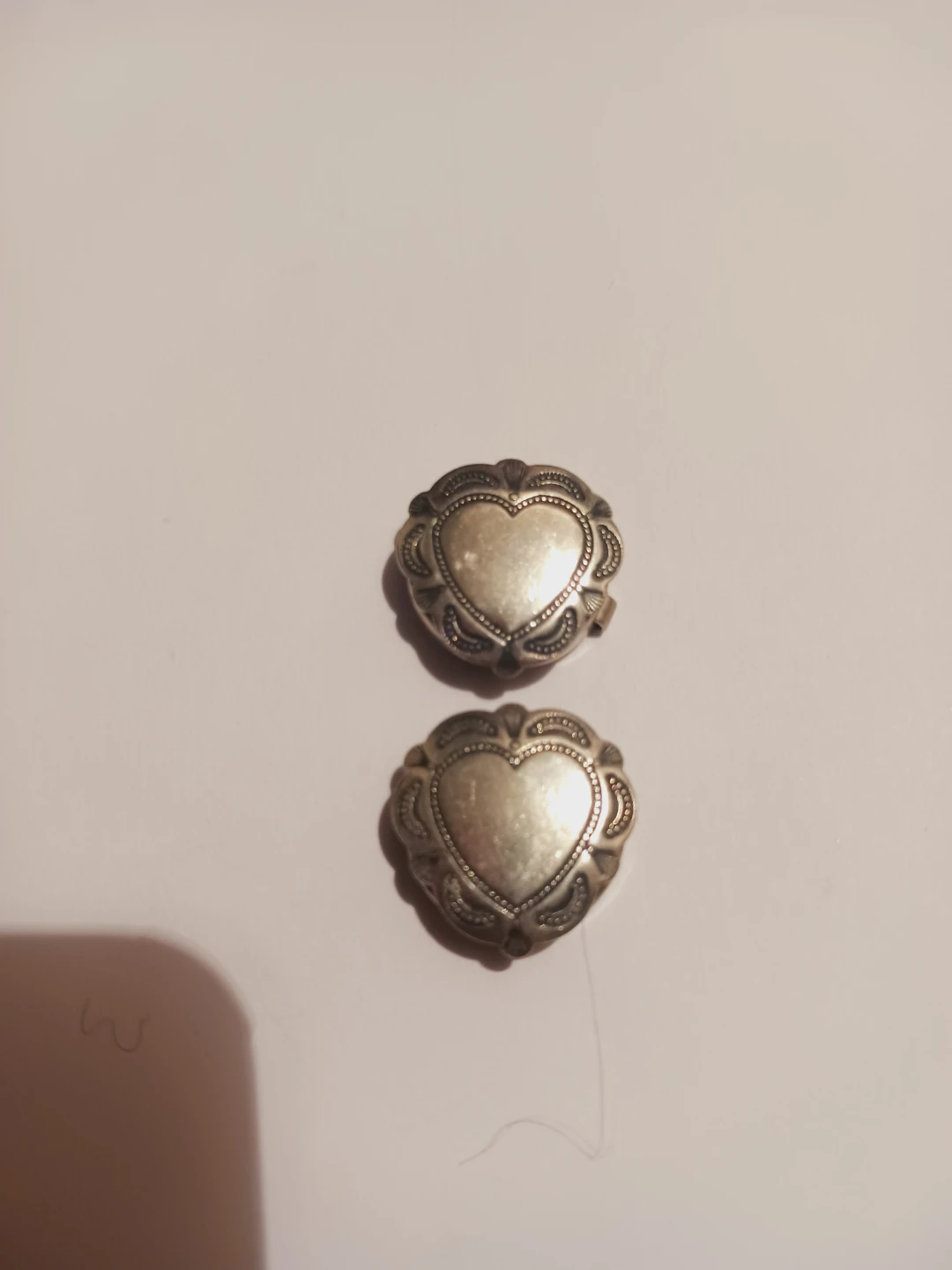 2 Vintage Sterling Silver Button Covers - photo 2