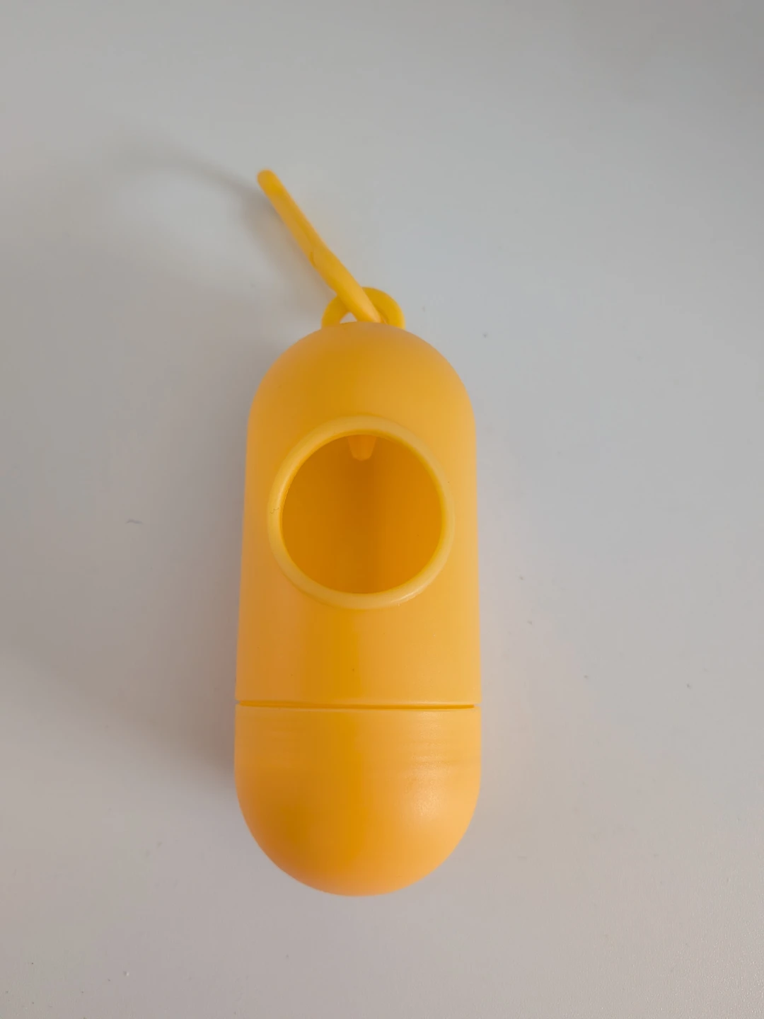 Yellow Plastic Poop Bag Dispenser