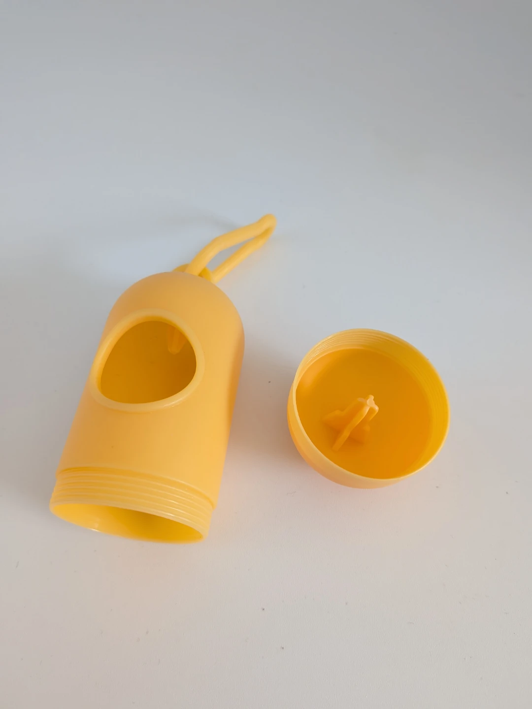 Yellow Plastic Poop Bag Dispenser - photo 2