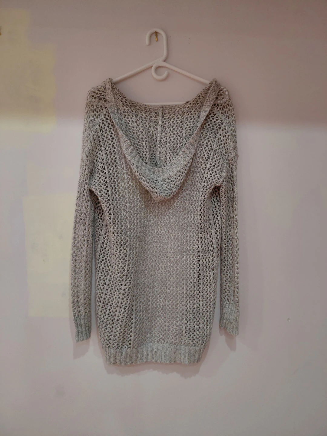 Aerie Open Knit Hooded Cardigan - photo 2