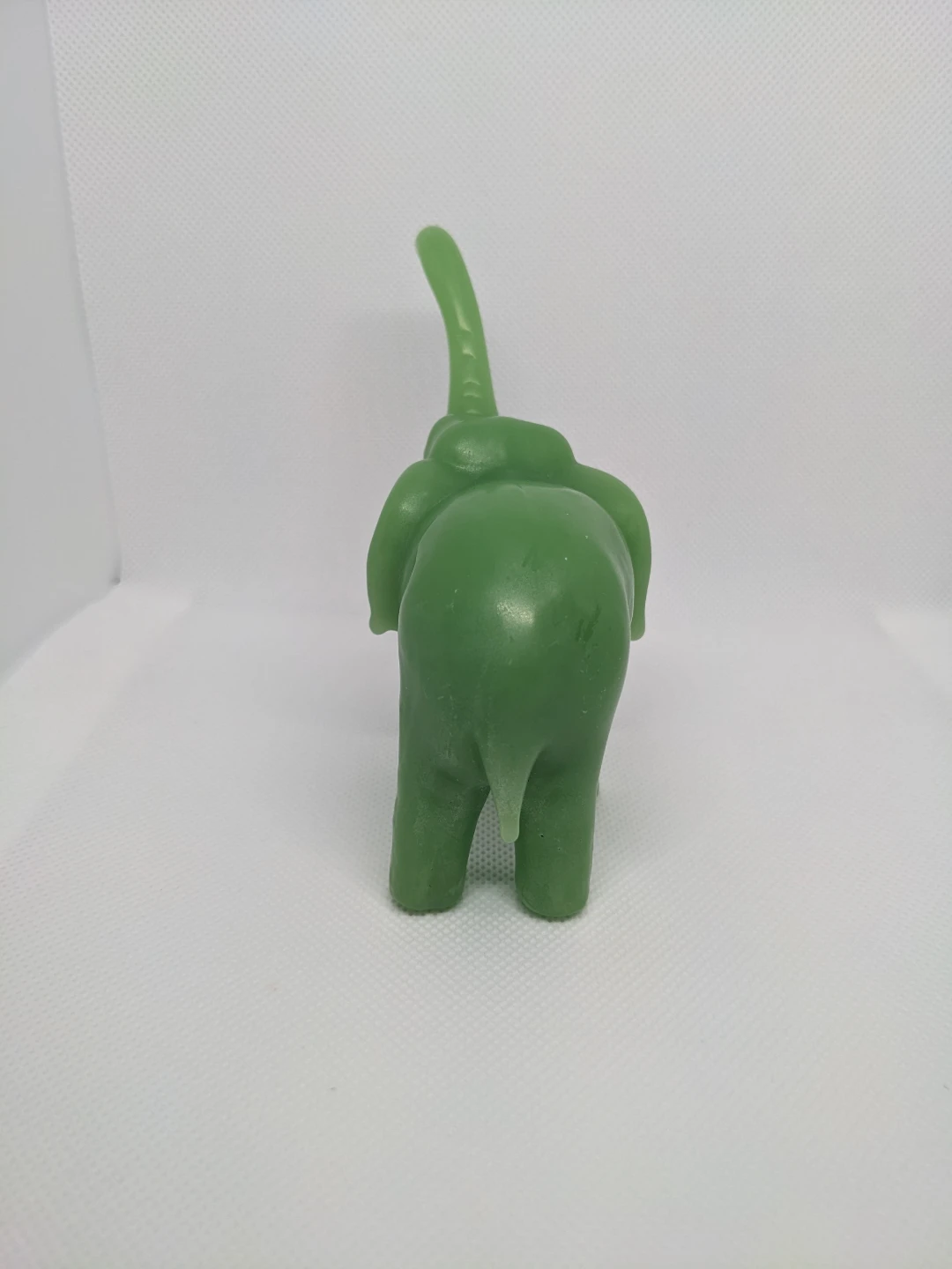 Vintage Soapstone Green Elephant Figurine - photo 2