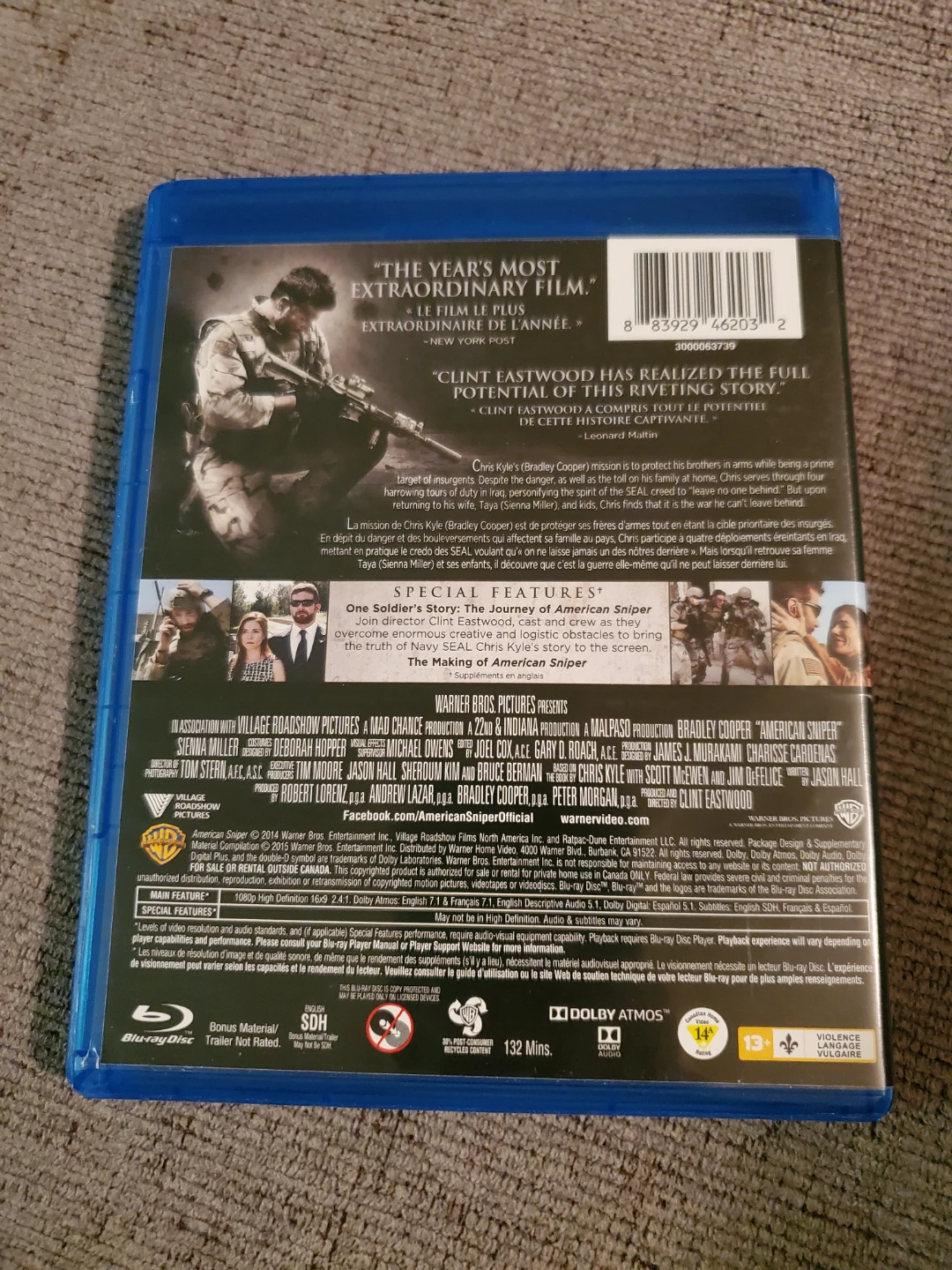 American Sniper Blu-ray ⚽ - photo 2