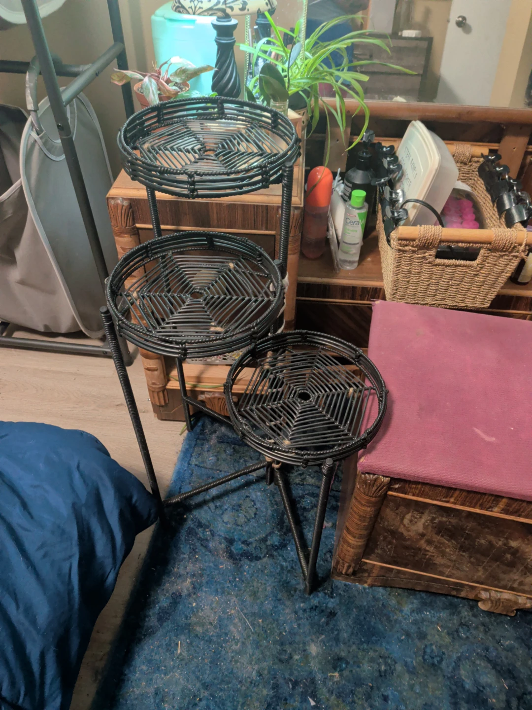 3-Tier Black Wire Plant Stand - photo 5