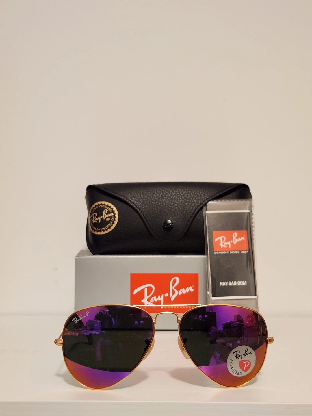 Ray-Ban Aviator Large Metal Sunglasses- Polarized