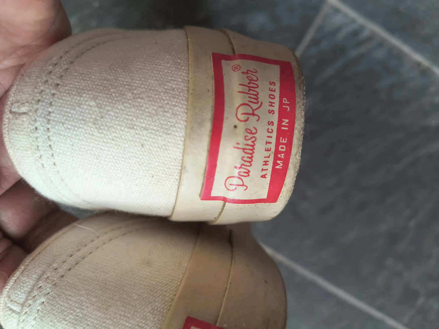 Paradise Rubber Athletics Shoes - White Canvas Slip-Ons - photo 2