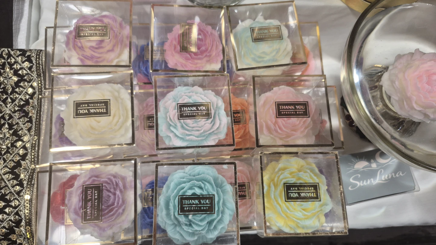 Rose Flower Scented Candles