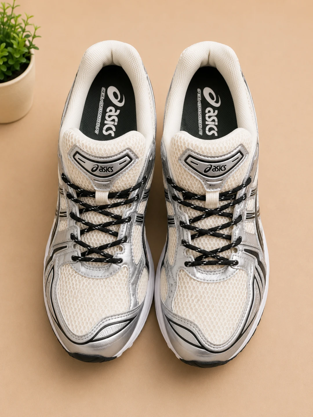ASICS Gel-Kayano 14 Kith White Silver Running Shoes - photo 4