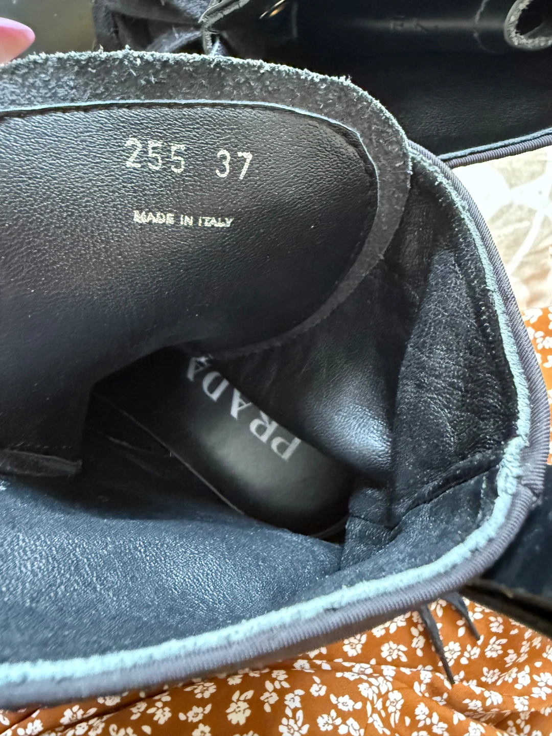 Prada Black Combat Boots with Pouch Size 37 - photo 5
