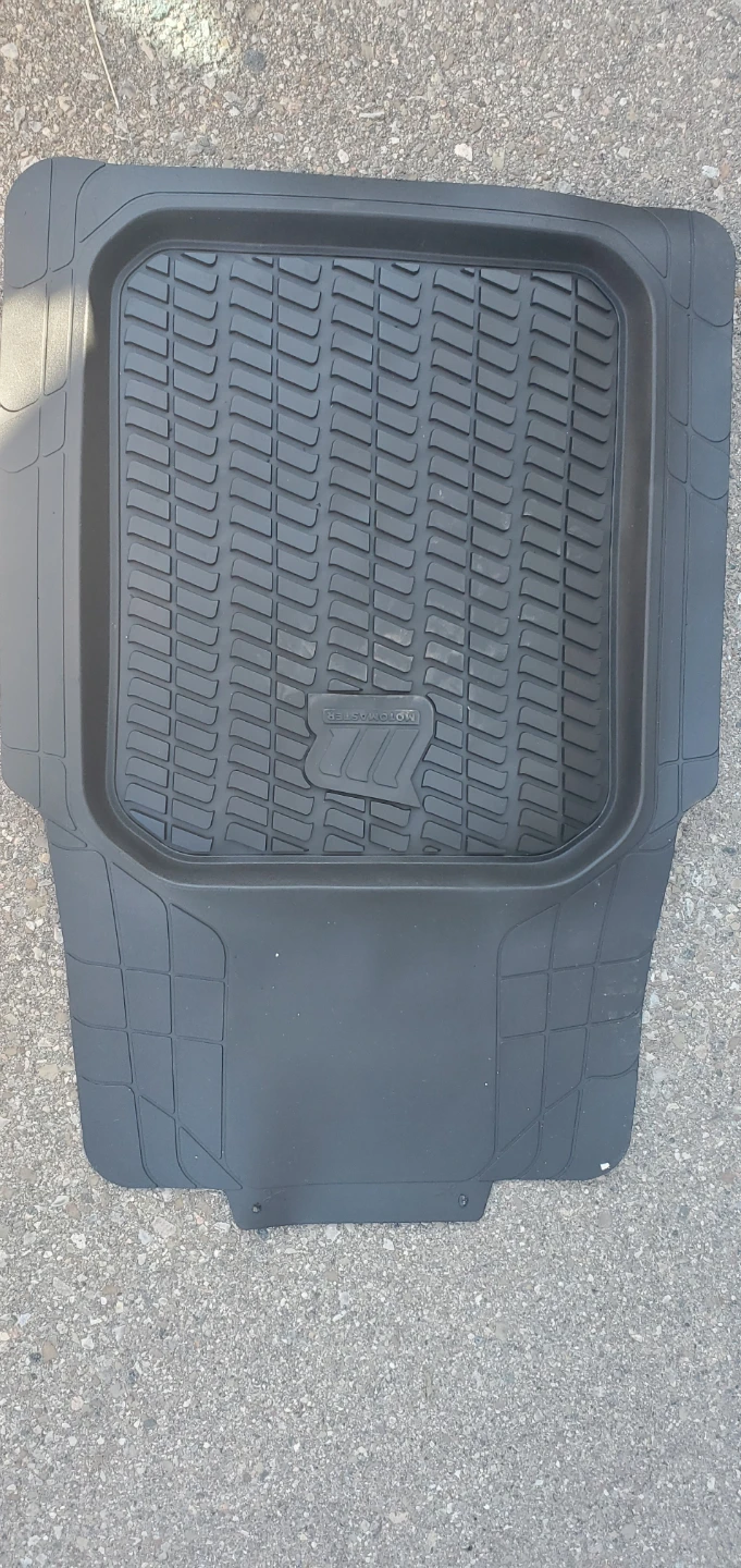 Black Rubber Car Floor Mats Set