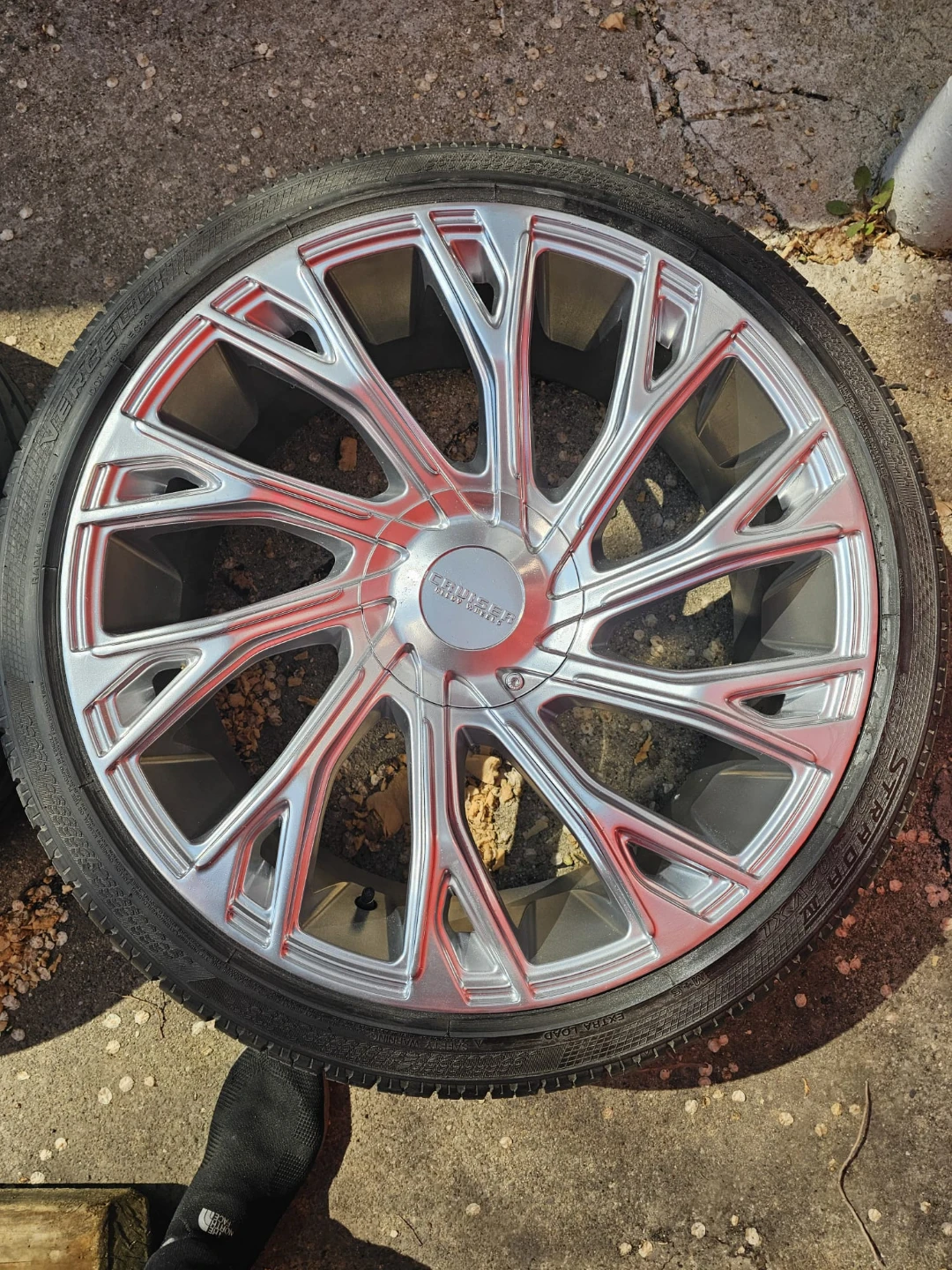 22 inch cruiser rims wheels 5x114.3 5x115 5x139.7 5x4.5 5x5.5