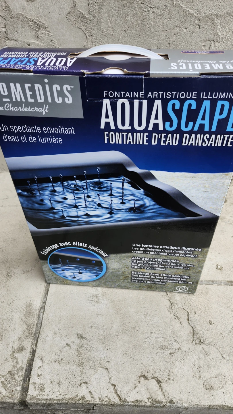 HoMedics AquaScape Illuminated Water Art Dancing Showers