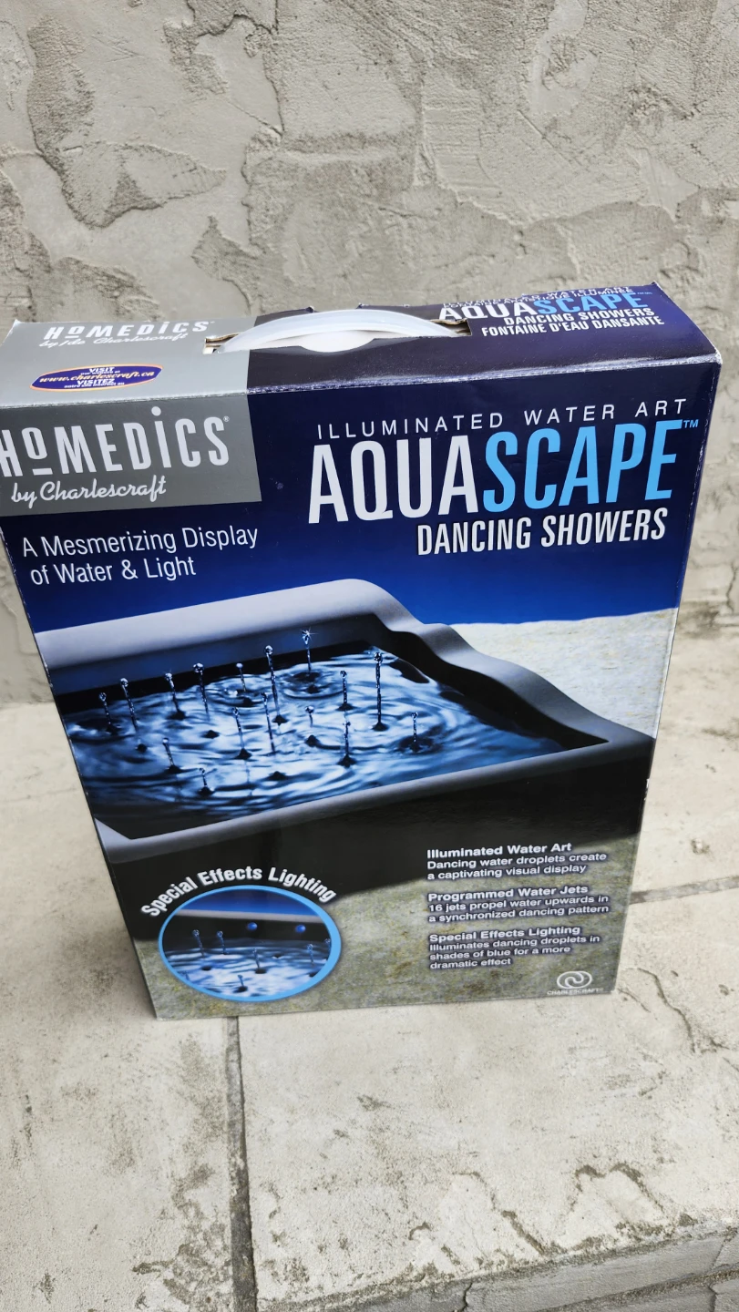 HoMedics AquaScape Illuminated Water Art Dancing Showers - photo 2