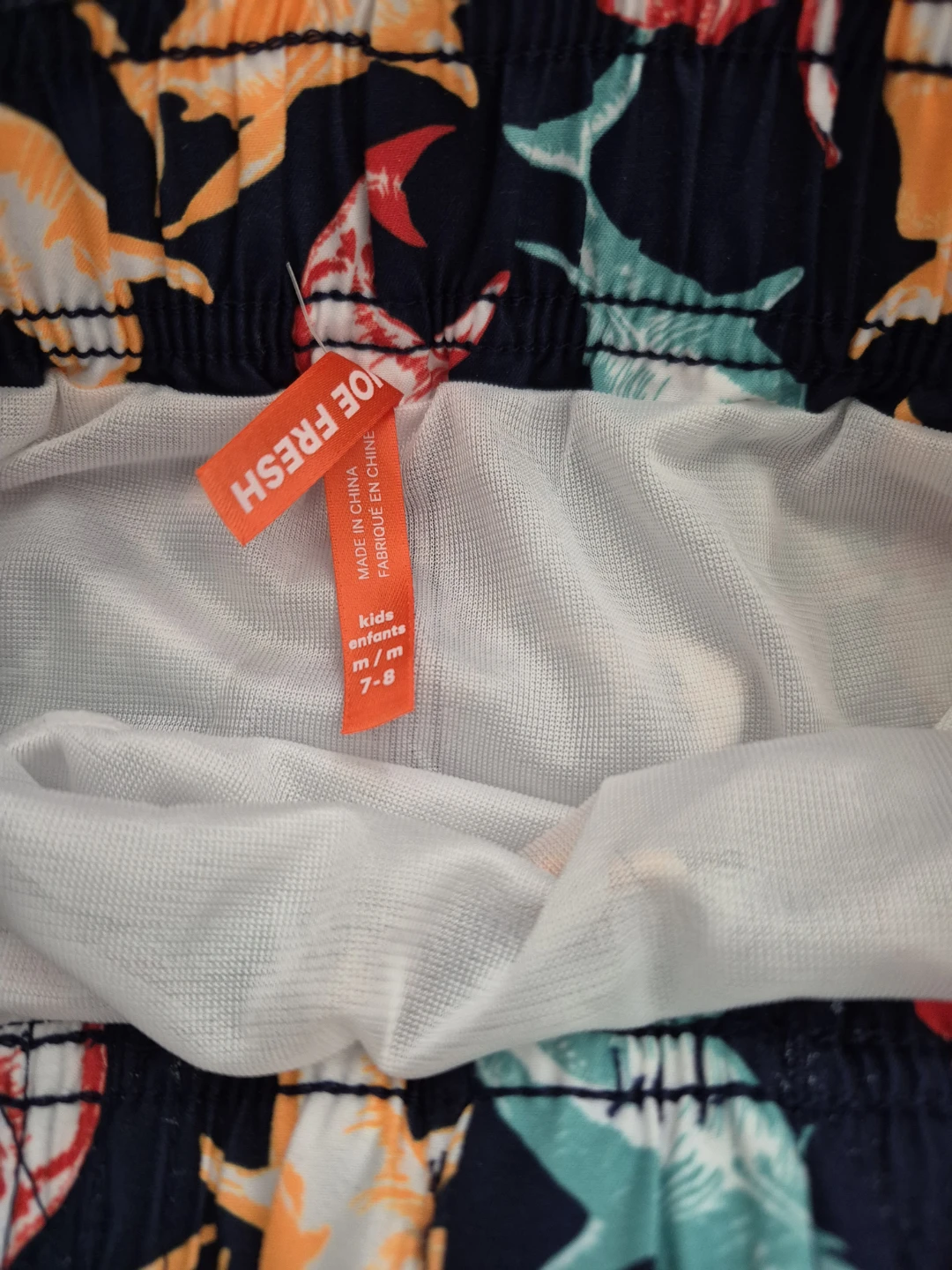 Joe Fresh Kids Shark Swim Trunks Size 7-8 - photo 3
