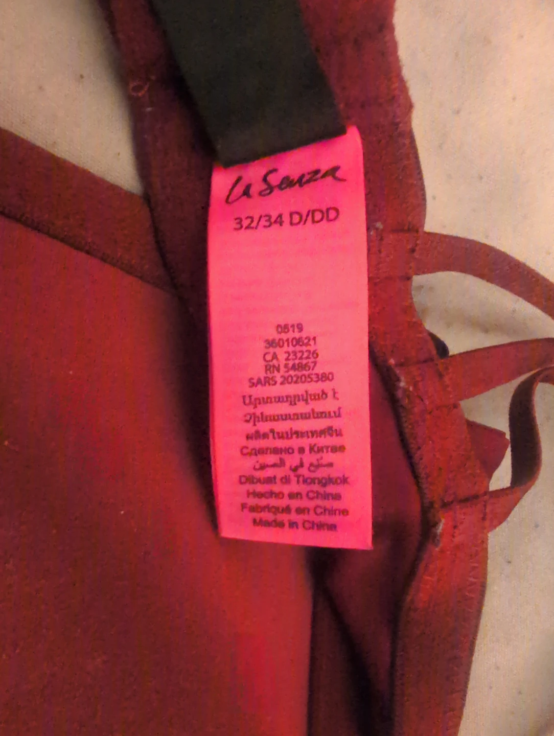 La Senza Burgundy Bra 32/34 D/DD - photo 3