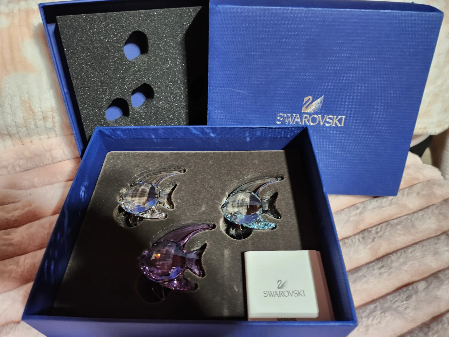 Swarovski Crystal Fish Figurines - Set of 3