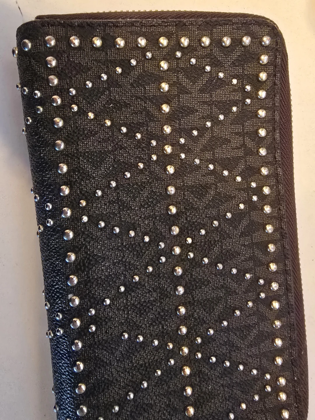 Michael Kors Studded Zip Around Wallet